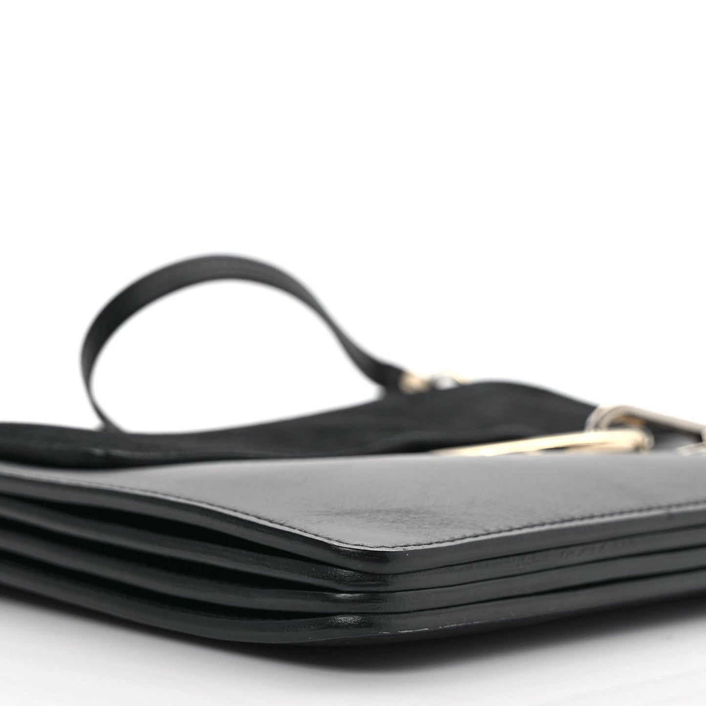 Suede Calfskin Medium Faye Shoulder Bag Black