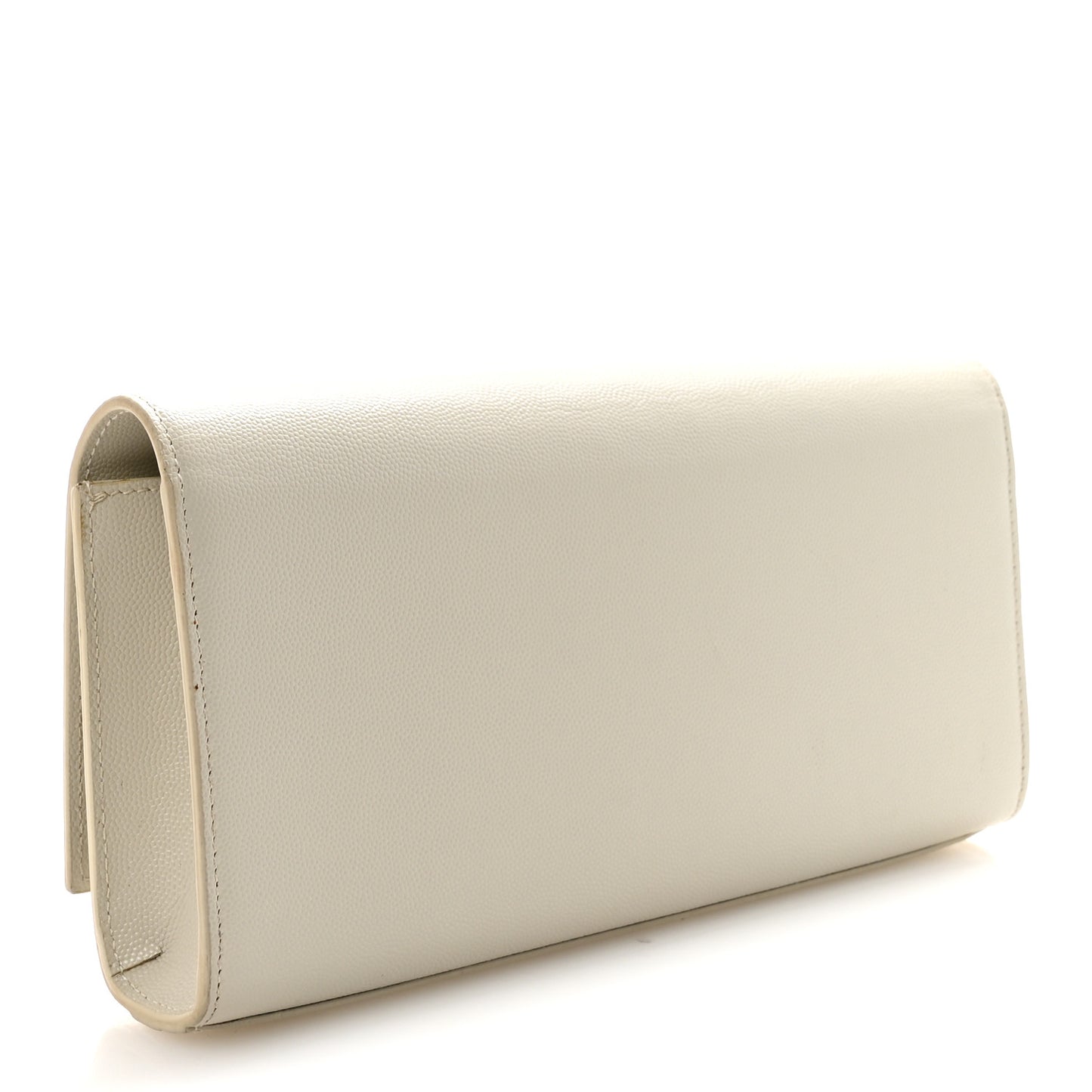 Grain De Poudre Classic Monogram Cassandre Clutch Crema Soft