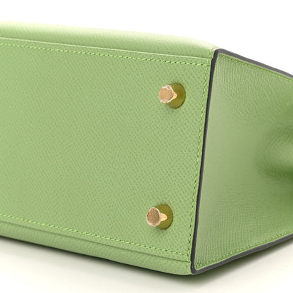 Hermes Epsom Kelly Sellier 25 Vert Criquet 10 of 11