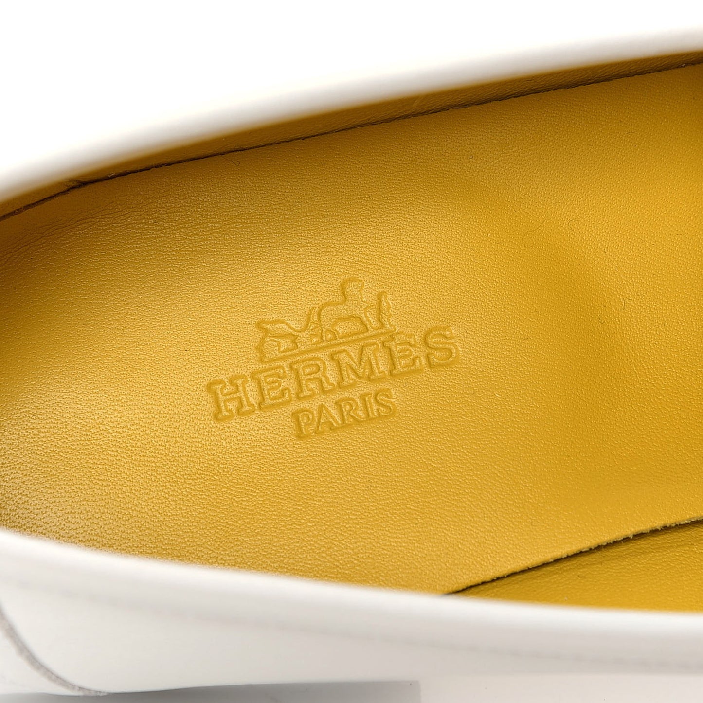 Calfskin Womens Paris Loafers 38.5 White Bois De Santal