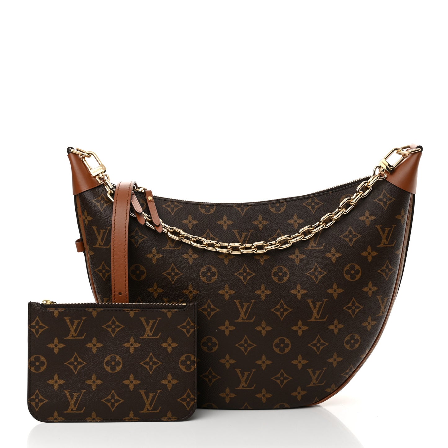 Reverse Monogram Loop Hobo