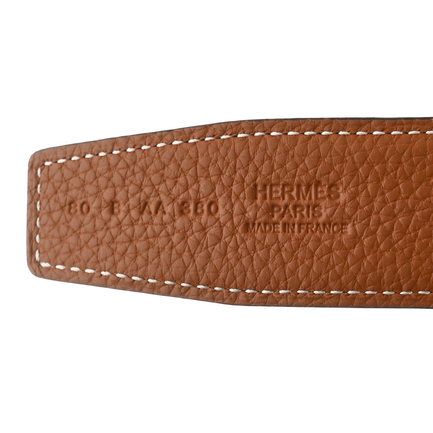 Hermes Box Togo 32mm H Belt 80 Black Gold 5 of 7