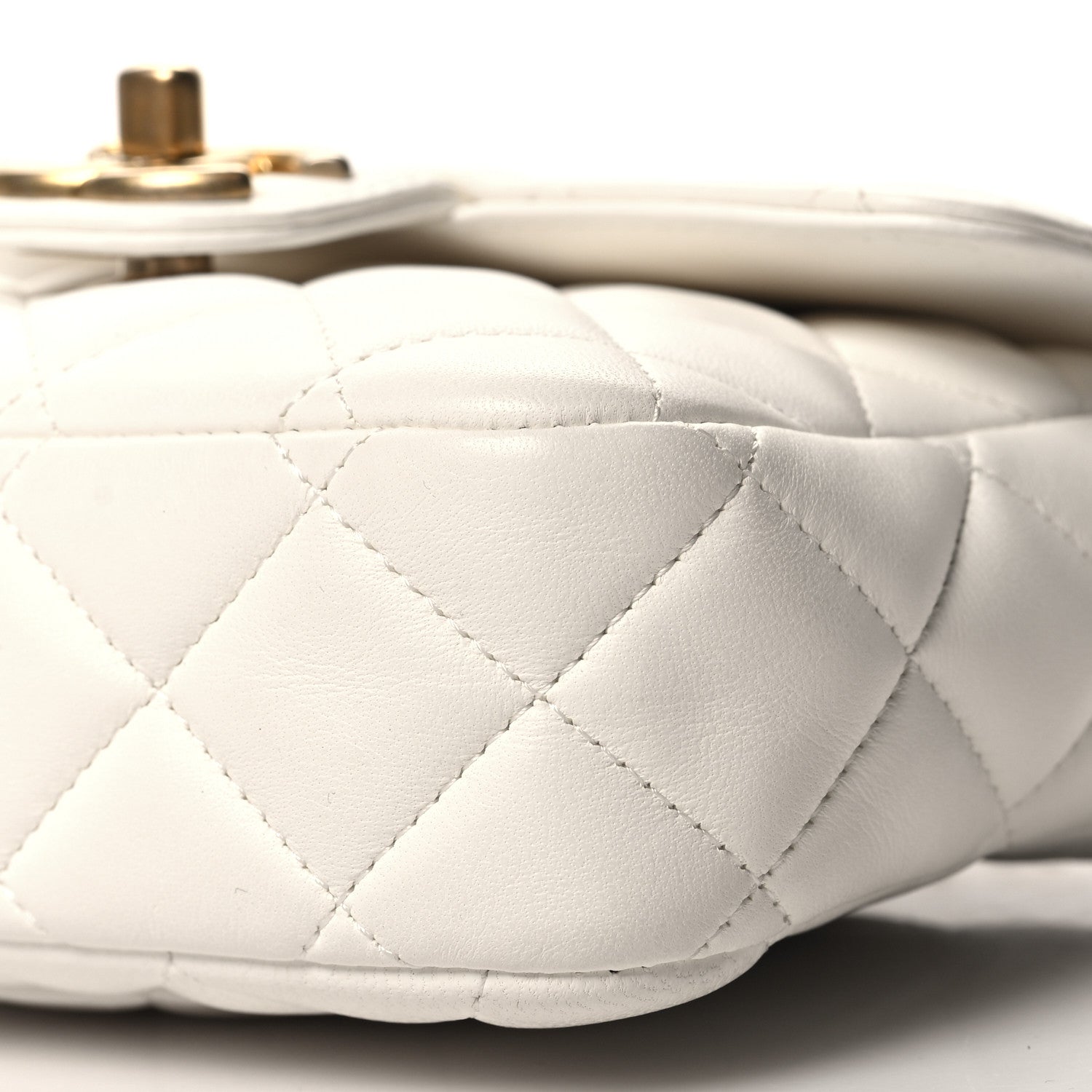 Chanel Lambskin Quilted Casino Chips Mini Square Flap White 10 of 10