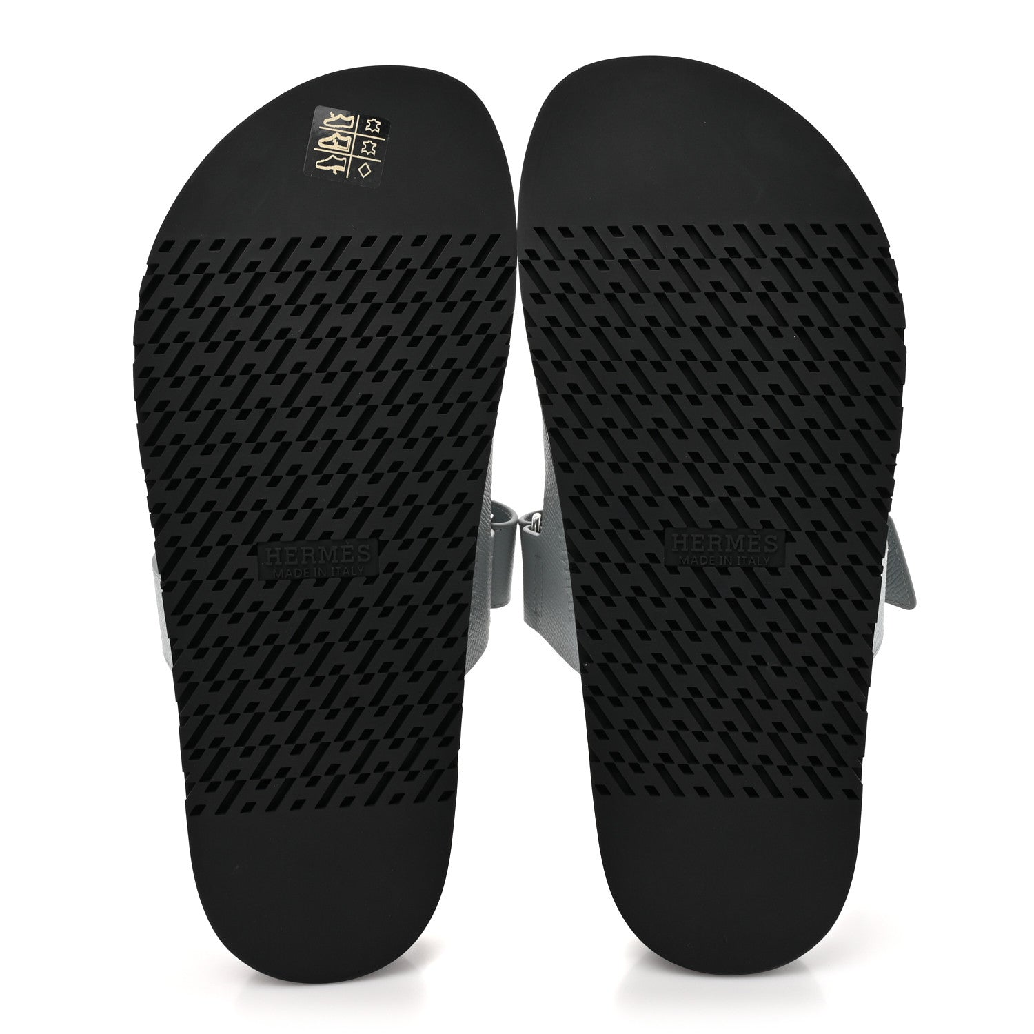 Hermes Epsom Mens Chypre Sandals 42.5 Gris Nuage 5 of 9