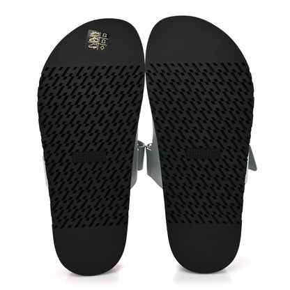 Hermes Epsom Mens Chypre Sandals 42.5 Gris Nuage 5 of 9