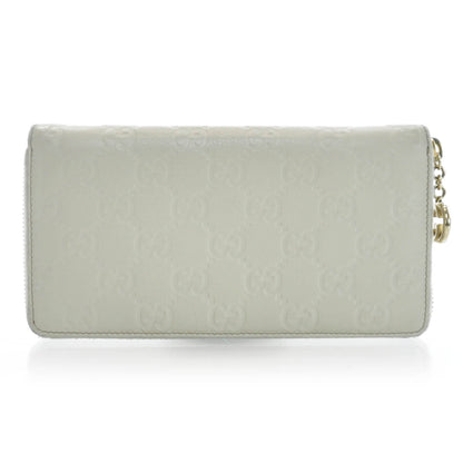Gucci Guccissima GG Pierce Zip Around Wallet White 1 of 6