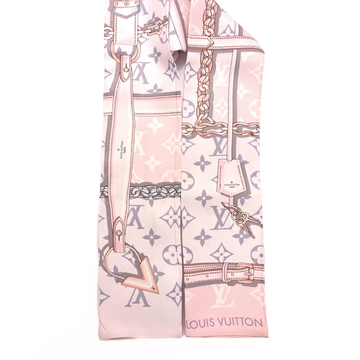 Louis Vuitton Silk Monogram Confidential Bandeau Light Pink 2 of 5