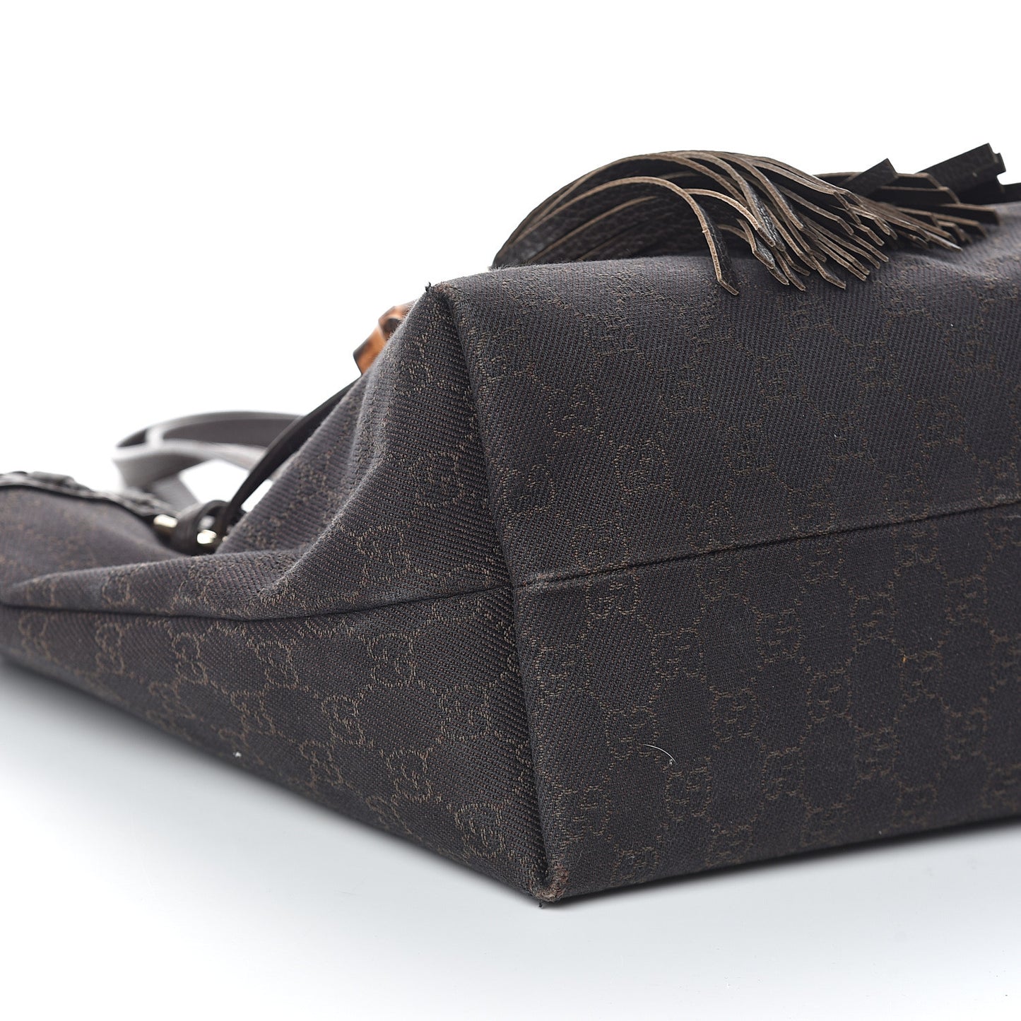 Monogram Peggy Braided Tote Black