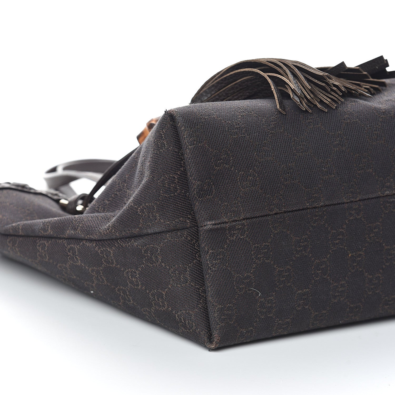 Gucci Monogram Peggy Braided Tote Black 7 of 8