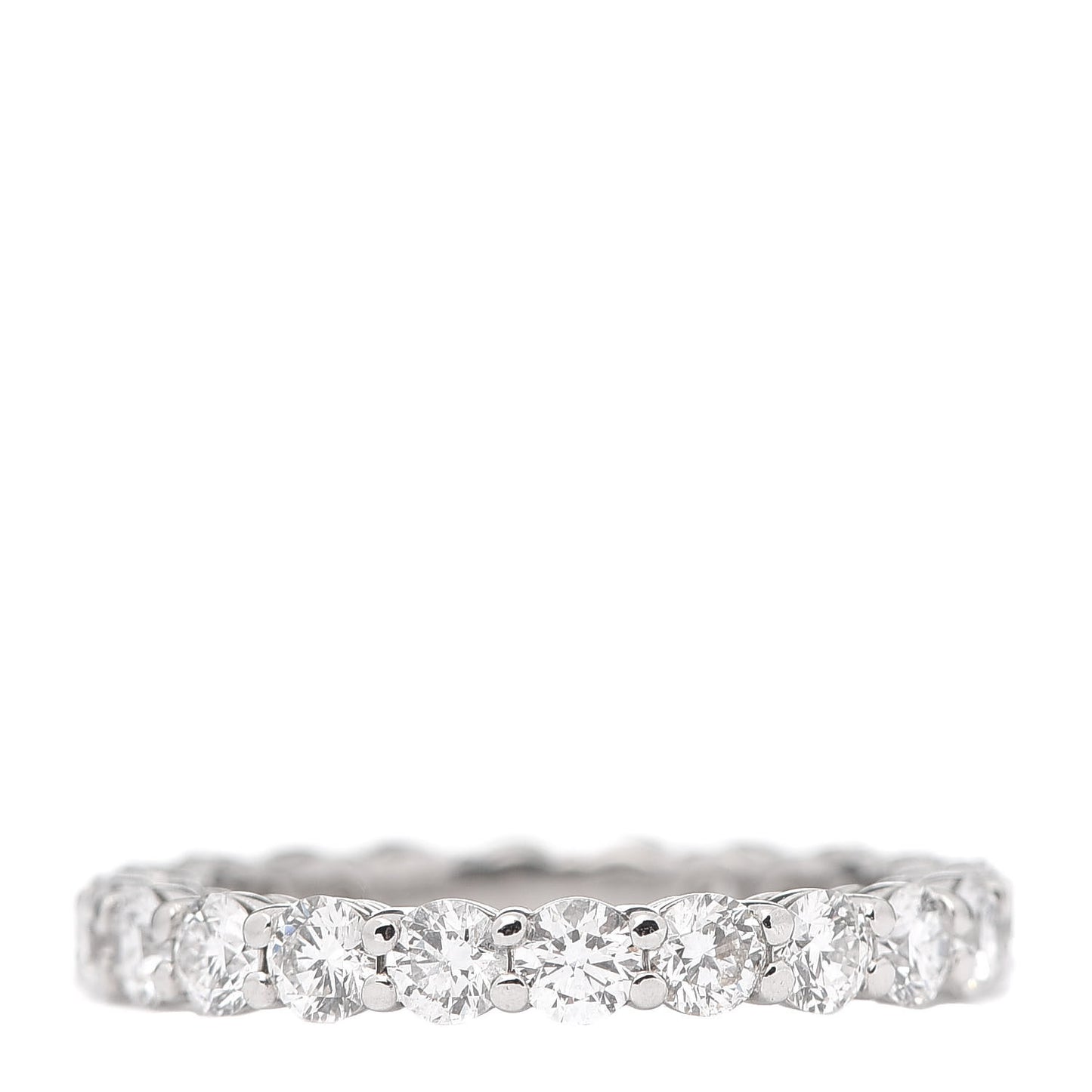 Platinum Diamond 3mm Embrace Eternity Band Ring 52 6