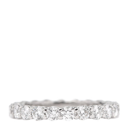 Tiffany Platinum Diamond 3mm Embrace Eternity Band Ring 52 6 3 of 4