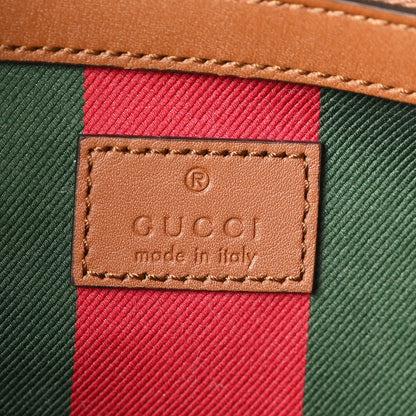 Gucci GG Supreme Monogram Emblem Maxi Tote Bag Beige Dark Brown 6 of 10