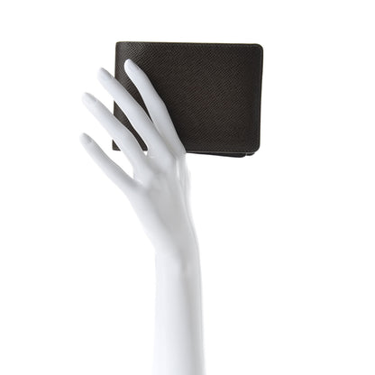 Louis Vuitton Taiga Mens Billfold Wallet 3 Flaps Grizzli 2 of 7