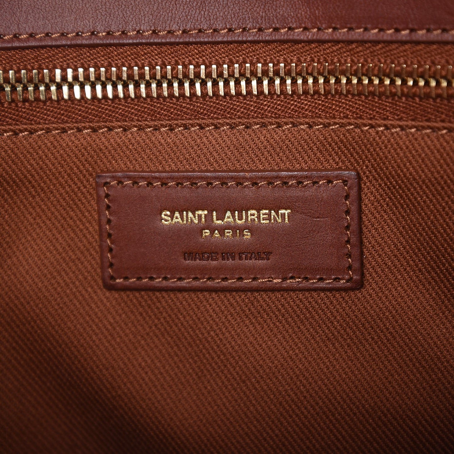 Linen Calfskin Souple Sac De Jour 48H Duffle Cognac