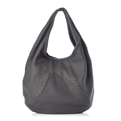 Bottega Veneta Cervo Deerskin Large Hobo Light Grey 1 of 8