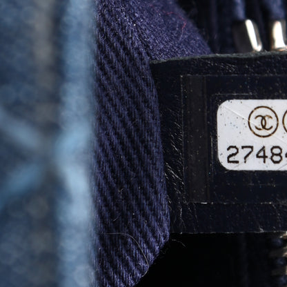 Chanel Denim Quilted Small Coco Handle Flap Blue 7 of 11