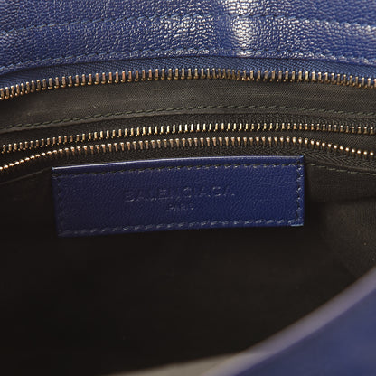 Balenciaga Chevre Gold Metallic Edge Hardware Bleu Roi 6 of 10
