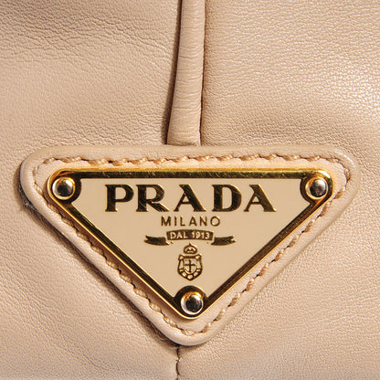 Prada Soft Calf Shoulder Bag Quarzo 9 of 11