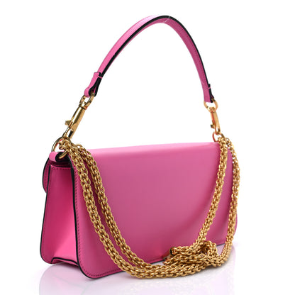 Valentino Garavani Calfskin Vlogo Loco Shoulder Bag Feminine Pink 3 of 10