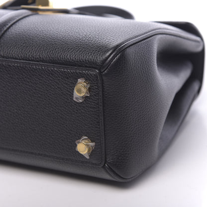 Celine Grained Calfskin Small 16 Top Handle Bag Black 12 of 12