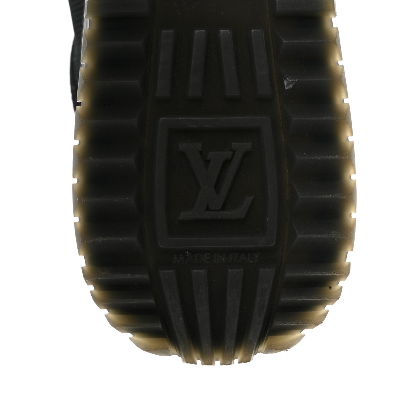 Suede Monogram Run Away Sneakers 38.5 Black