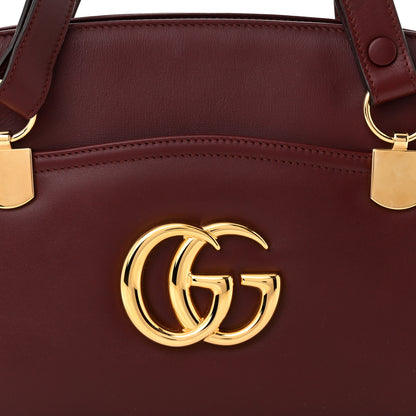 Gucci Vitello Palmellato Lux Large Arli Top Handle Bag Vintage Bordeaux 9 of 11