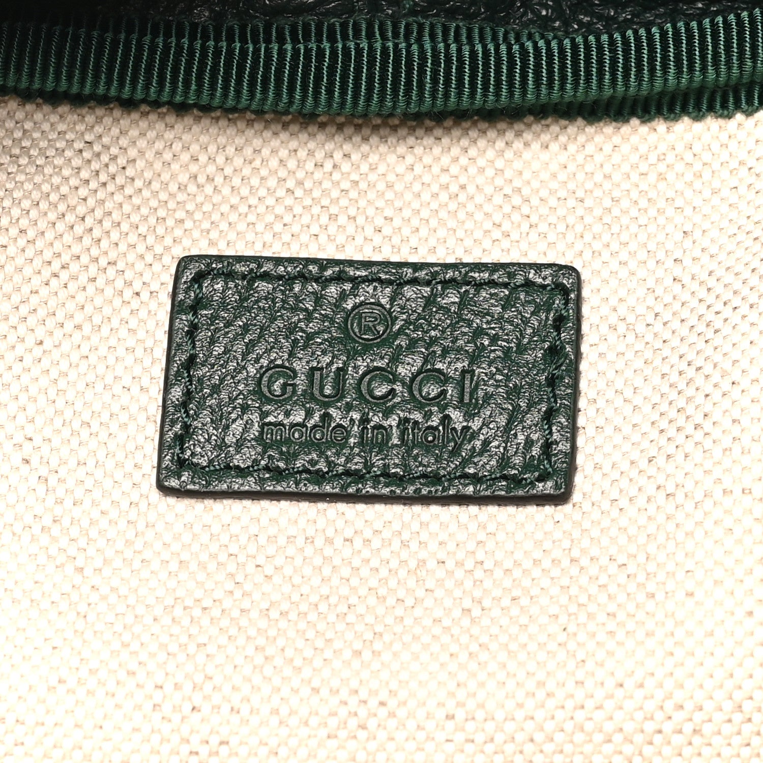 Gucci Grained Calfskin Medium Ophidia Double Buckle Backpack Green 5 of 8