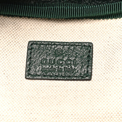 Gucci Grained Calfskin Medium Ophidia Double Buckle Backpack Green 5 of 8