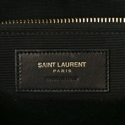 Saint Laurent Suede Fringe Monogram Shopping Tote Light Ochre 6 of 12