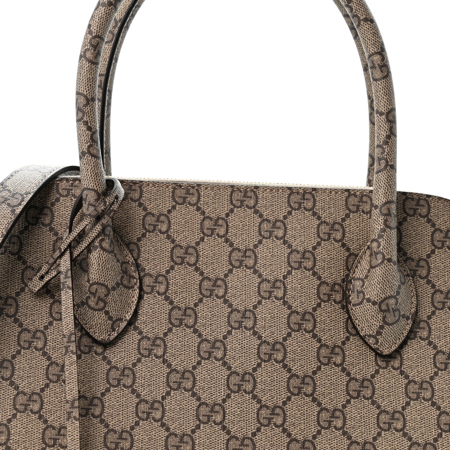 Balenciaga X GUCCI GG Supreme Monogram Medium Ville Top Handle Beige Ebony 7 of 10