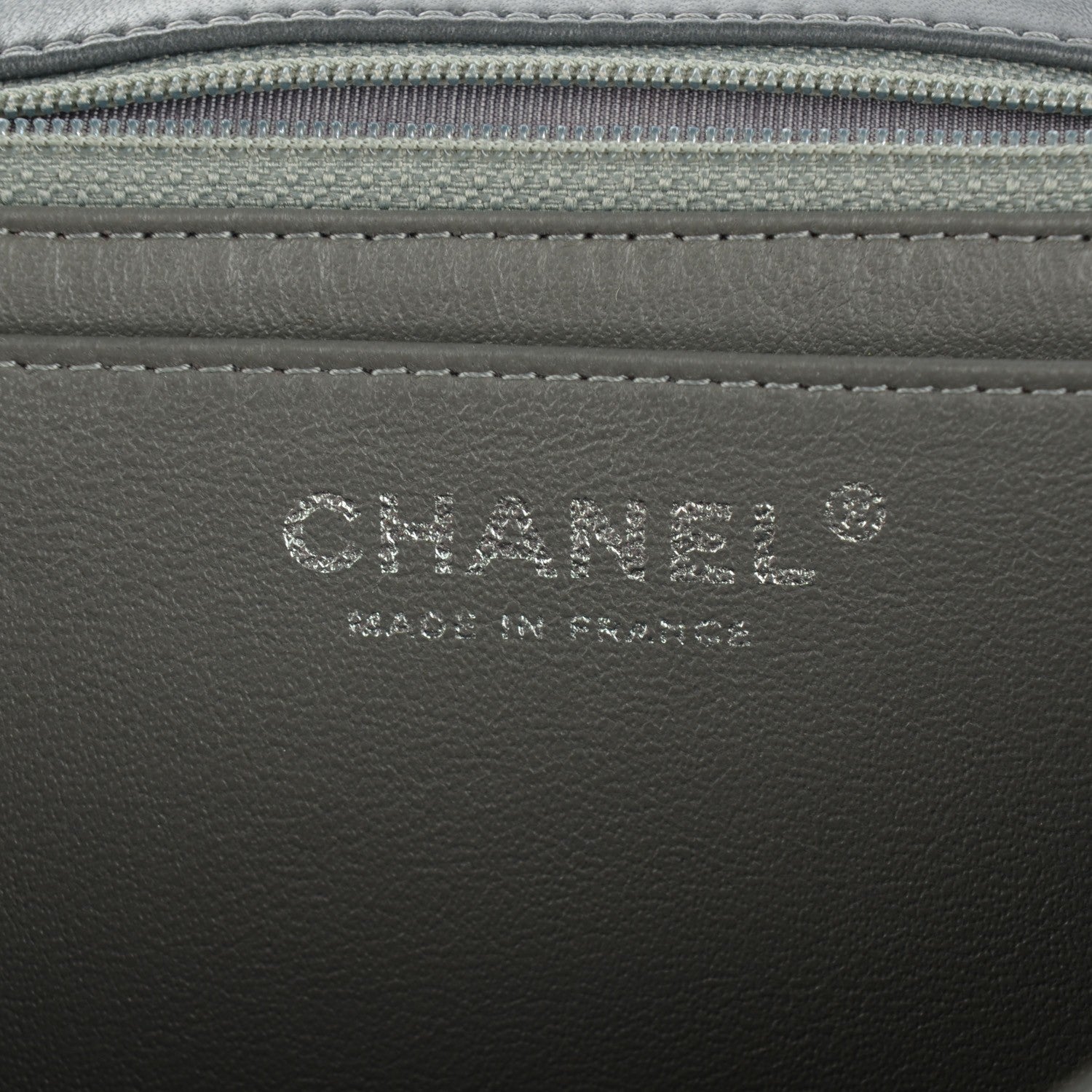 Chanel Lambskin Quilted Jumbo Single Flap Dark Grey 6 of 8