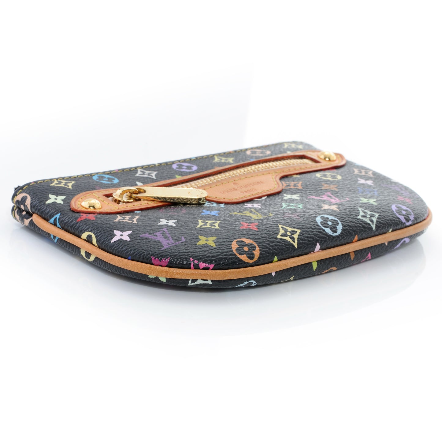 Monogram Multicolor Pochette Plate MM Black