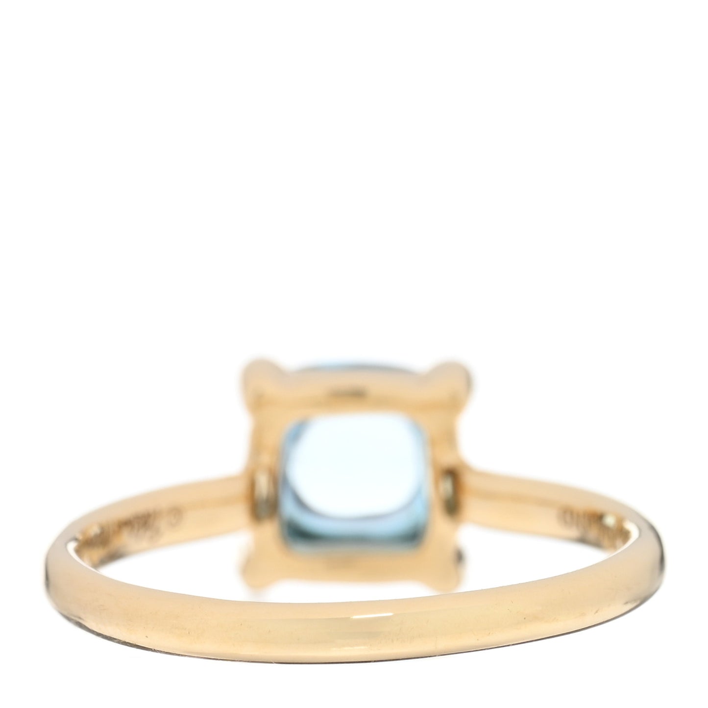 18K Yellow Gold Blue Topaz 7mm Paloma Picasso Sugar Stacks Ring 52 6
