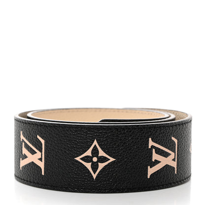 Louis Vuitton Empreinte Monogram Bandouliere Shoulder Strap Black Beige 2 of 5