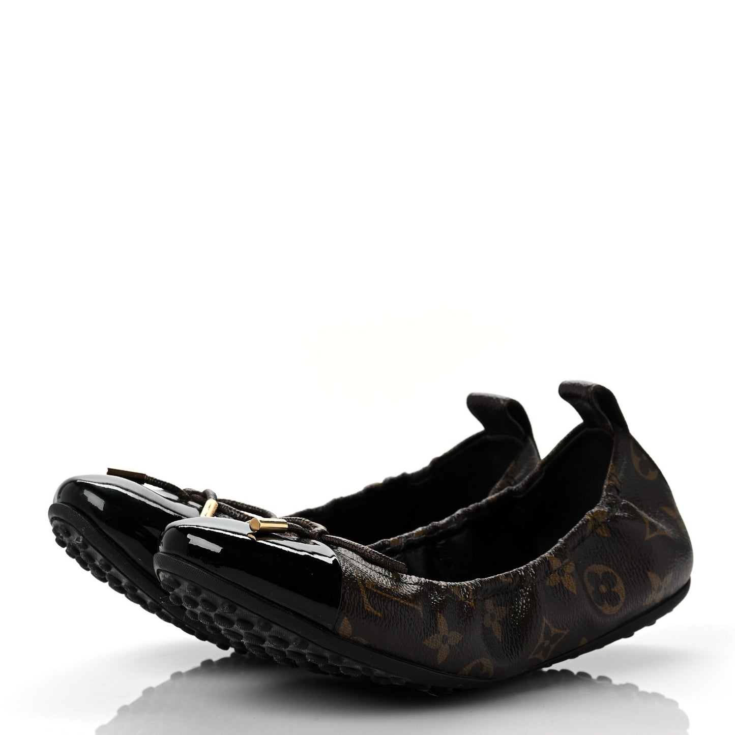 Monogram Flirty Ballerina Flats 38.5 Black