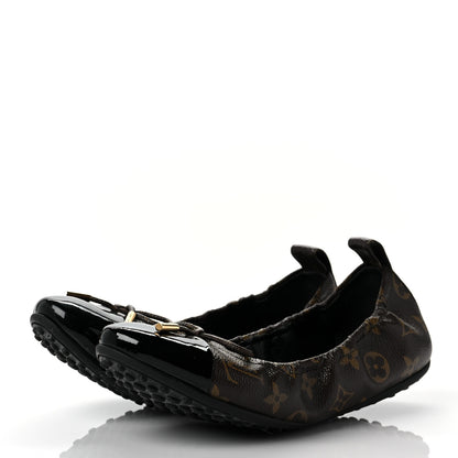 Louis Vuitton Monogram Flirty Ballerina Flats 38.5 Black 3 of 6