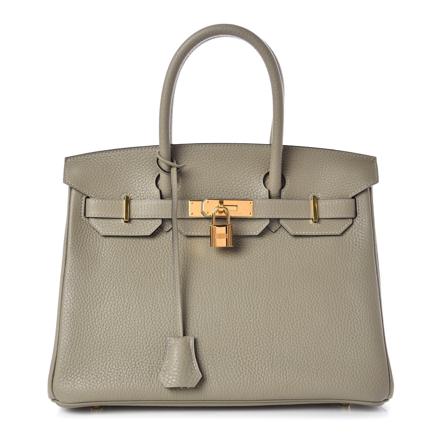 Hermes Taurillon Clemence Birkin 30 Sauge 1 of 8