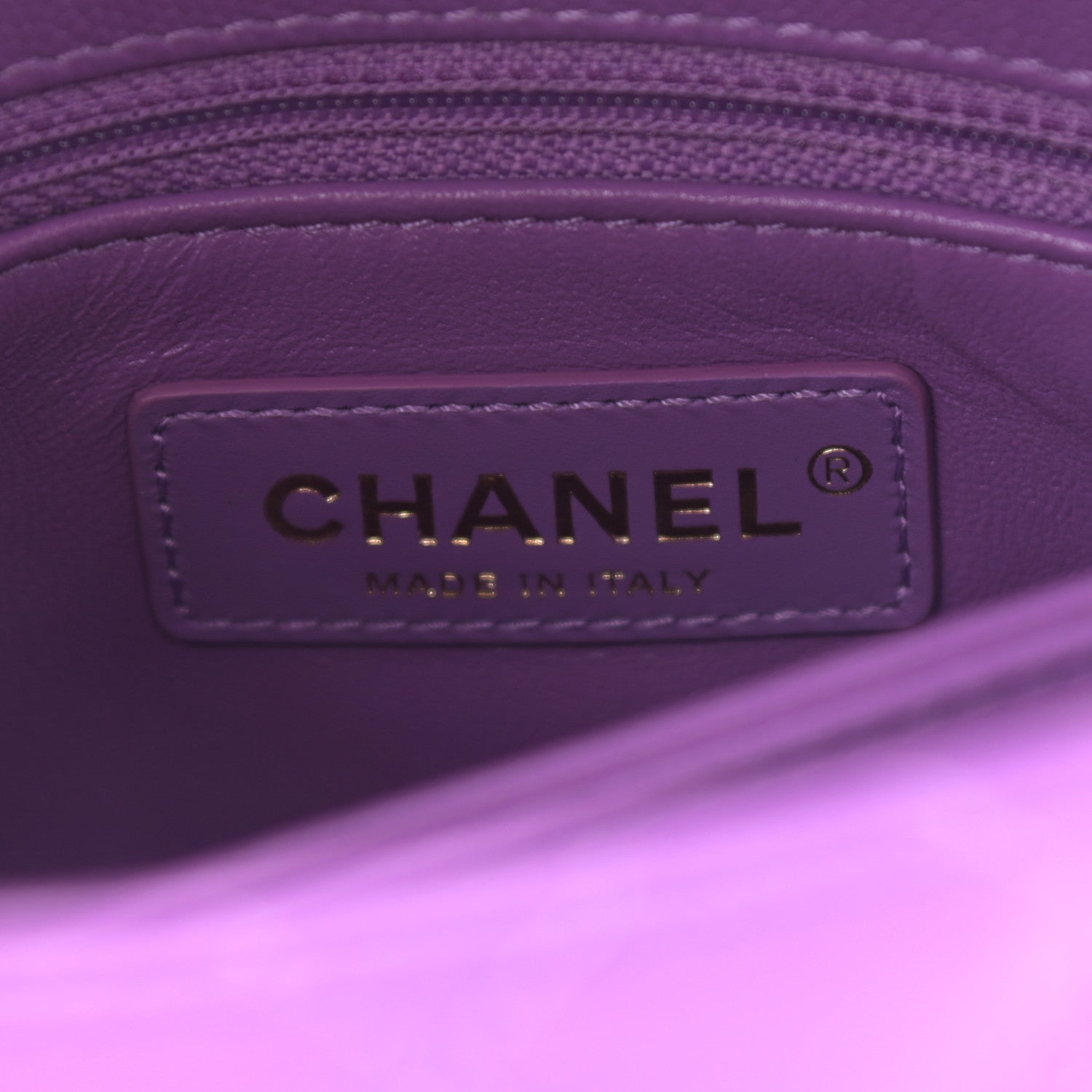 Chanel Caviar Quilted Extra Mini Coco Handle Flap Purple 6 of 11
