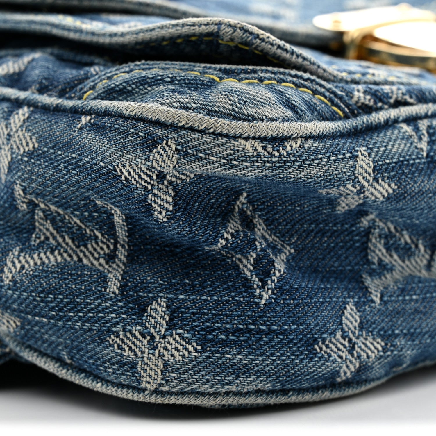 Louis Vuitton Monogram Denim Bum Bag Blue Blue 8 of 9