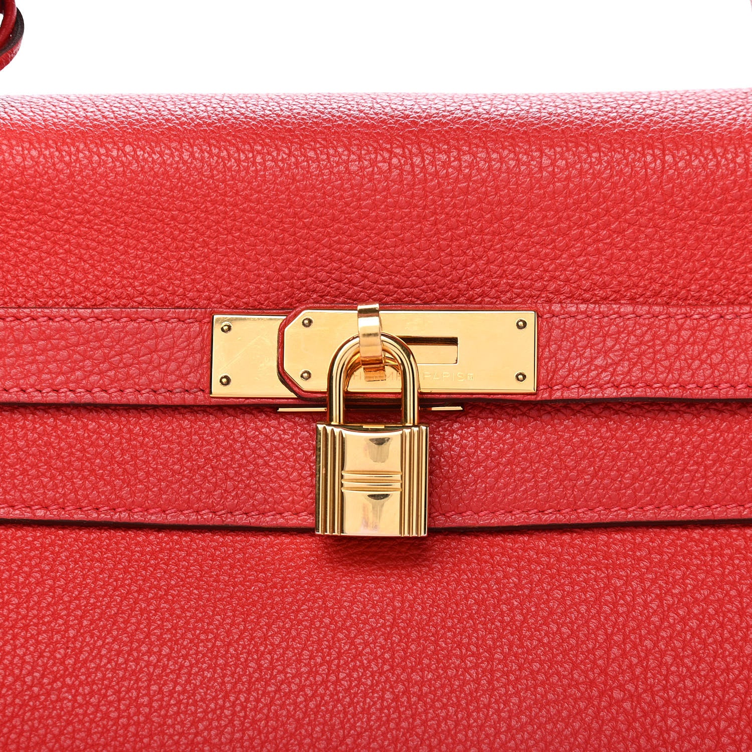 Hermes Togo Kelly Retourne 35 Rouge Casaque 9 of 9