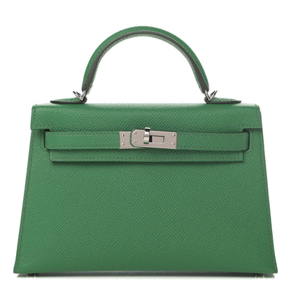 Hermes Epsom Verso Mini Kelly Sellier 20 Cactus Bleu Atoll 1 of 11