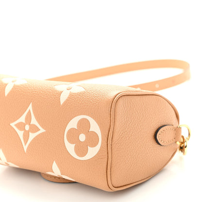 Louis Vuitton Empreinte Monogram Giant Nano Speedy Arizona Creme 9 of 9