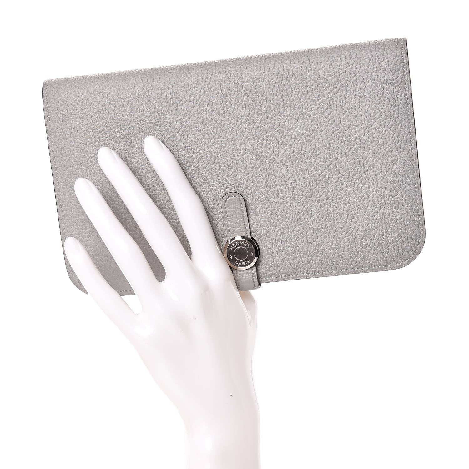 Hermes Togo Dogon Duo Wallet Bleu Glacier 2 of 9