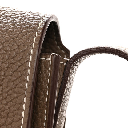 Hermes Taurillon Clemence Steve Pochette Etoupe 11 of 13