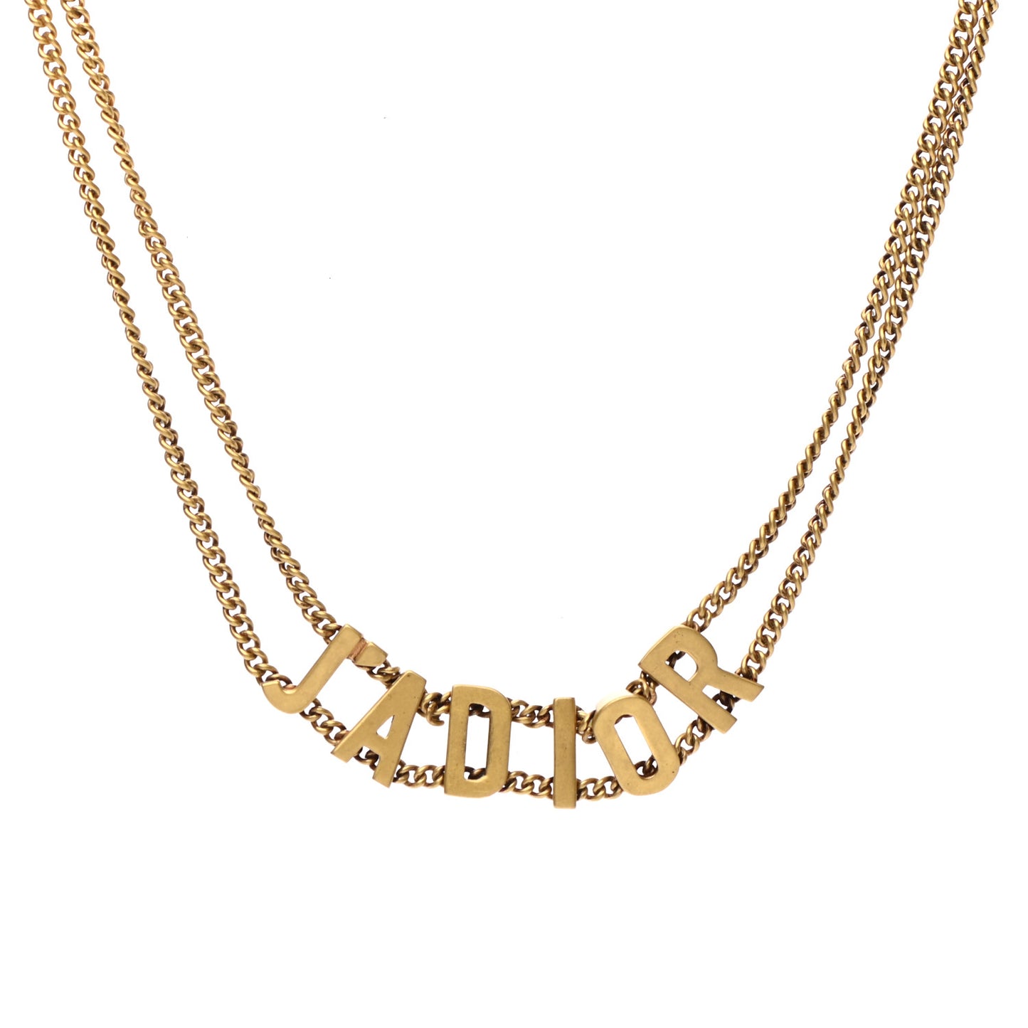 Metal J'Adior Choker Necklace Aged Gold