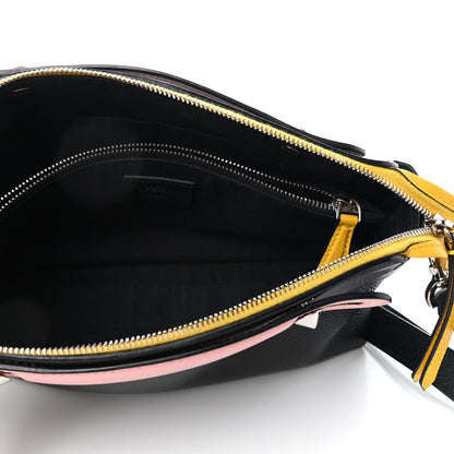 Fendi Vitello Dolce 4 Color Medium By The Way Boston Bag Black Multicolor 5 of 9
