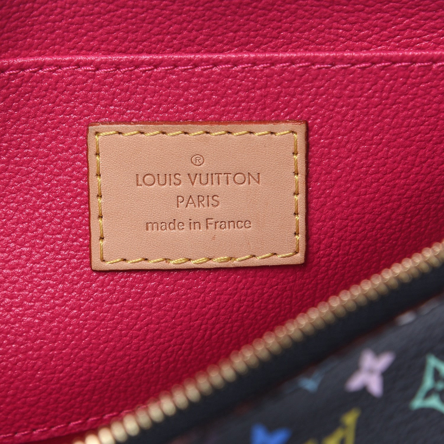 Louis Vuitton Monogram Multicolor Cosmetic Pouch Black Grenade 6 of 8