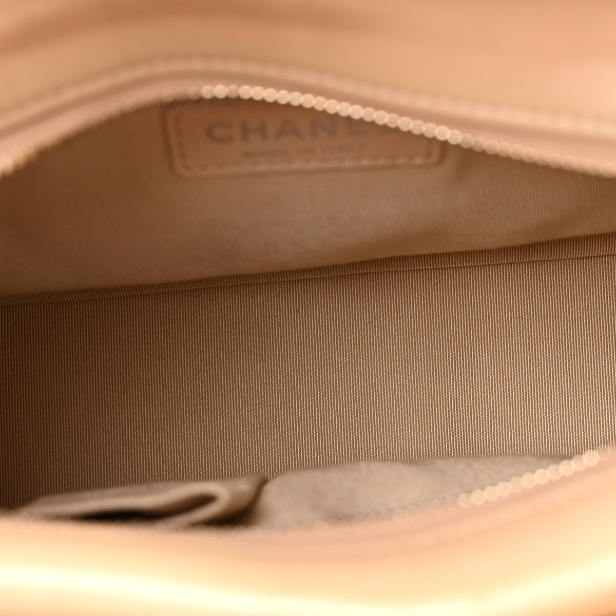 Aged Calfskin Quilted New Medium Gabrielle Hobo Beige