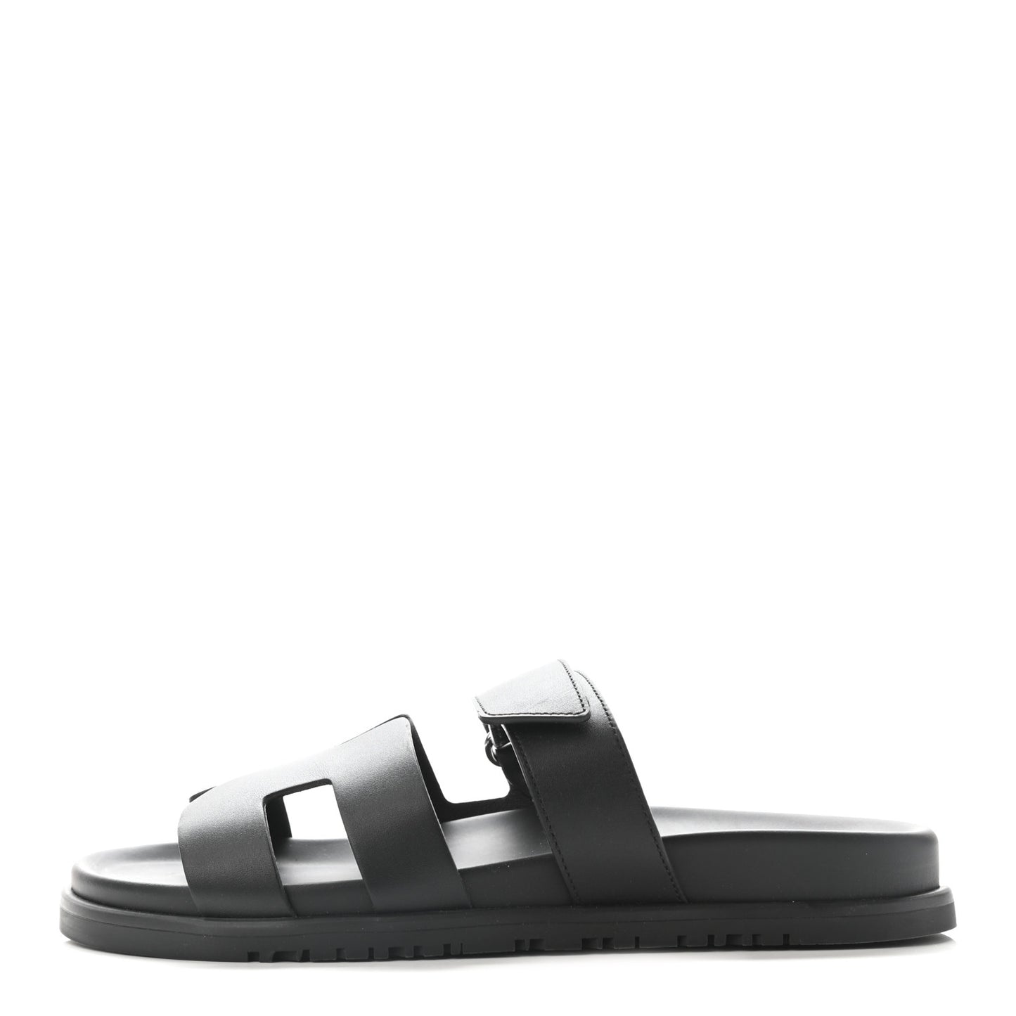 Calfskin Womens Chypre Sandals 39.5 Black
