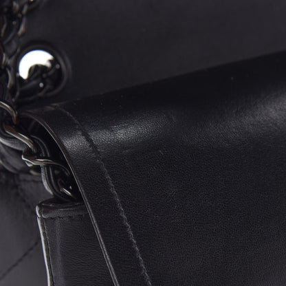 Chanel Lambskin Quilted Jumbo Double Flap So Black 10 of 10